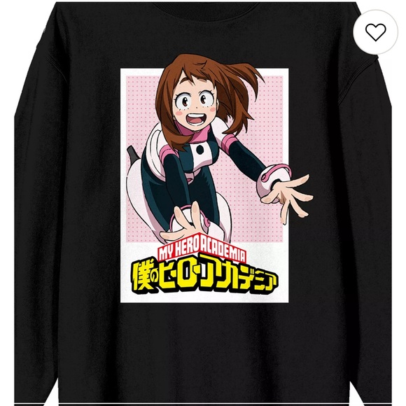 My Hero Academia Season 2 Long Sleeve Graphic Sweatshirt NEW - Picture 2 of 5